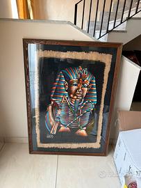 Quadro egizio su foglio di papiro