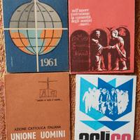 lotto quattro vecchie Tessere stessa persona