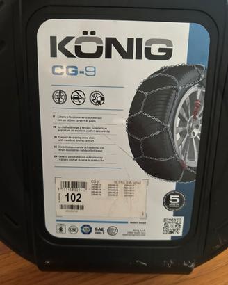 Catene da neve konig cg9 102- Nuove e mai aperte