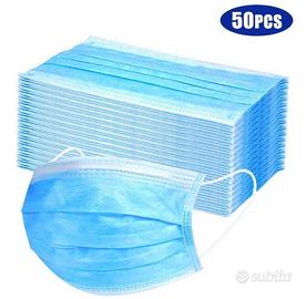 50 Mascherine CHIRURGICHE Monouso FILTRANTI in TNT