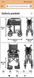 Sedia rotelle come nuova