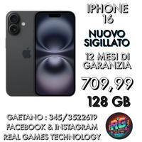 APPLE IPHONE 16 128gb NUOVO SIGILLATO
