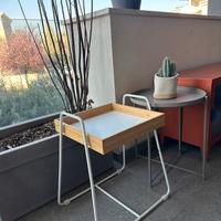 Tavolino Quadrato Bianco