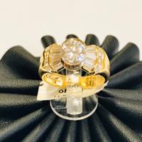 Anello Massoni oro 18 kt diamante naturale (C)
