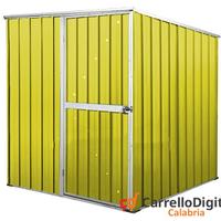 Box da giardino lamiera 175x185cm giallo