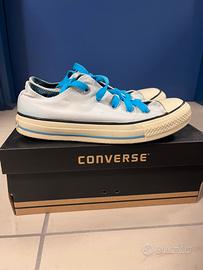 Converse basse 36.5 bianco-blu