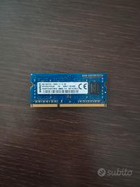 Scheda RAM Kingston 4gb DDR3L