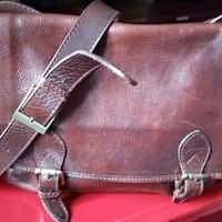 Borsa - cartella, in vera pelle, made in italy
