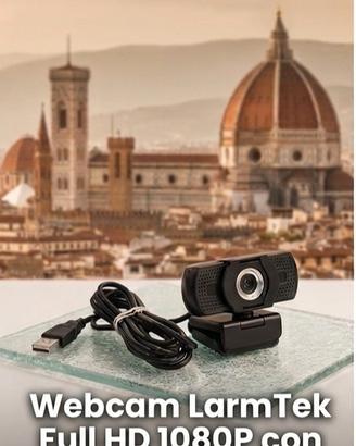 Webcam Larm Tek Full HD 1080P con Copri-Obiettivo 