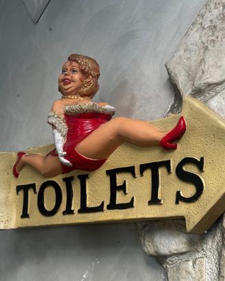 Coppia insegne vintage per toilette inresn