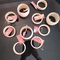 10 Bracciali in legno da decorare o dipingere 