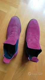 Stivaletti viola equitazione