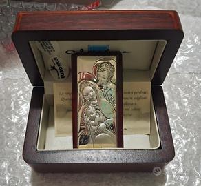 sacra famiglia in argento 