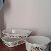 Lotto pirofile in ceramica vintage, Richard Ginori