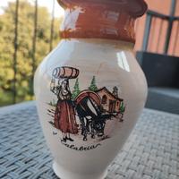Vaso in ceramica decorato 