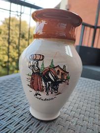 Vaso in ceramica decorato 