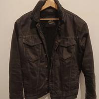 Giacca jeans imbottita nera