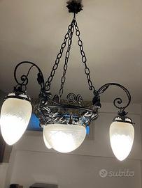coppia lampadari liberty