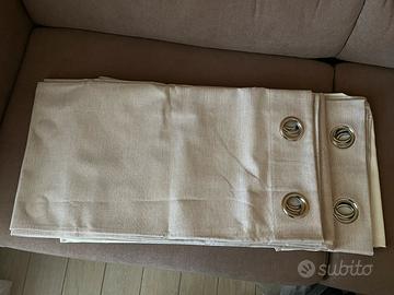 Tende oscuranti beige 140x280 +bastoni estensibili