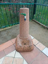 Fontana esterno ghiaia con rubinetto antigelo