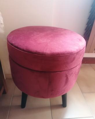 pouf porta oggetti per soggiorno pari al nuovo