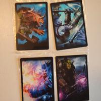 Lotto 4 carte World of Warcraft signature series 