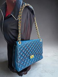borsa vera pelle tipo Chanel 