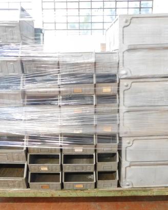 contenitori di metallo per magazzino ricambi