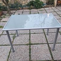 tavolo ikea in vetro satinato 