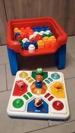 Gioco costruzioni Chicco con tavolo e sedia 