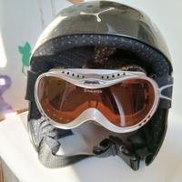 casco e maschera sci bambino/a