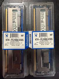 2x Kingston KTH-PL310QLV/32G 32GB RAM Server ECC H