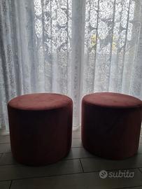 poufs in velluto da arredamento 