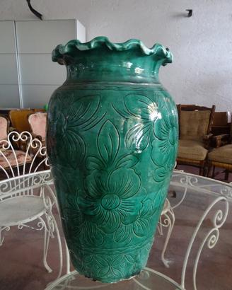 Vaso portaombrelli in terracotta smaltata