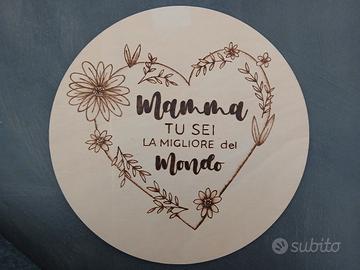 Targhette di legno per la festa della mamma ❤️