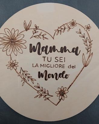 Targhette di legno per la festa della mamma ❤️