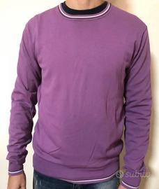 Maglione viola chiaro pullover Gaudi taglia L uomo