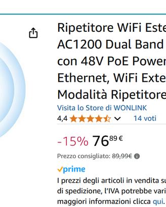 Ripetitore AP Router WiFi Esterno – NUOVO