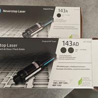 tre cartucce toner HP neverstop 1001 1201 1202