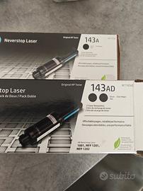 tre cartucce toner HP neverstop 1001 1201 1202