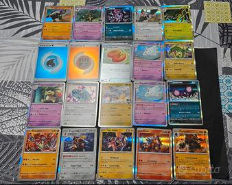 lotto 20 carte pokémon holo