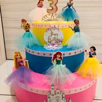 Torta scenografica principesse Disney