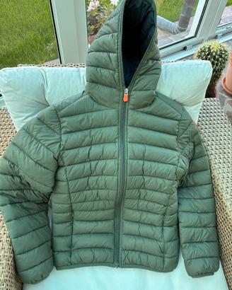 Piumino invernale Save the Duck verde tg 12 anni