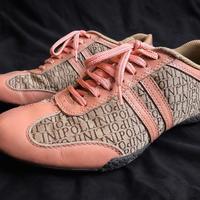 Scarpe Sneakers Pollini donna rosa/beige – Nuove