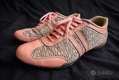 Scarpe Sneakers Pollini donna rosa/beige – Nuove