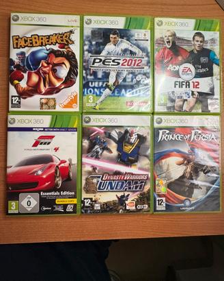 Lotto 6 giochi per  Xbox360 completi con manuale