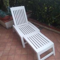Lettino pieghevole in plastica