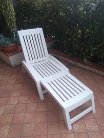 Lettino pieghevole in plastica