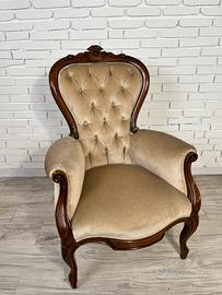 Poltrona in mogano anni '60