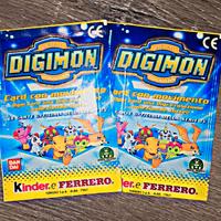 Digimon kinder ferrero 2 bustine